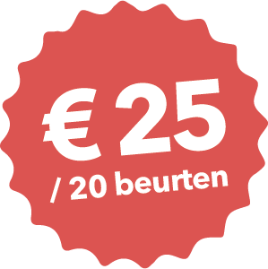 €25 per 20 beurten